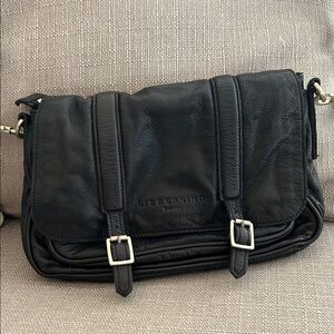 Liebeskind Black Leather Shoulder Bag
